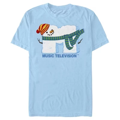 Мужская футболка MTV Snowman Logo, голубая