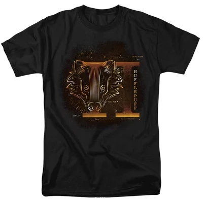 Футболка для взрослых Harry Potter Celestial Nomad Hufflepuff черная черный