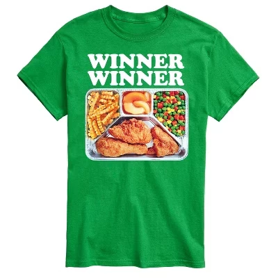 Мужская футболка Instant Message «Winner Winner», зеленая