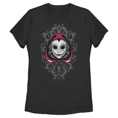 Женская футболка Wednesday Mysterious Mask черная