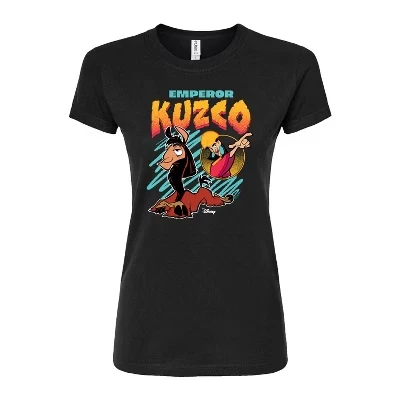 Женская футболка Kuzco Bootleg Tee с приталенным рисунком, черная
