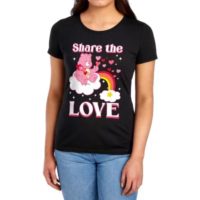 Женская футболка Share the Love черного цвета