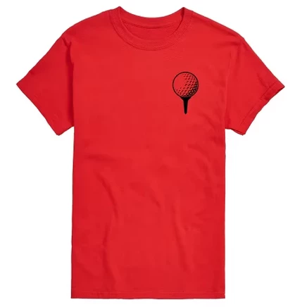 Мужская футболка Instant Message Golf Ball On Tee, красная