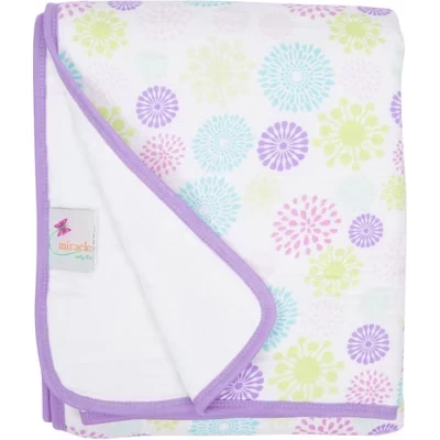 Детский плед MiracleWare муслиновый 120×120 см, разноцветный