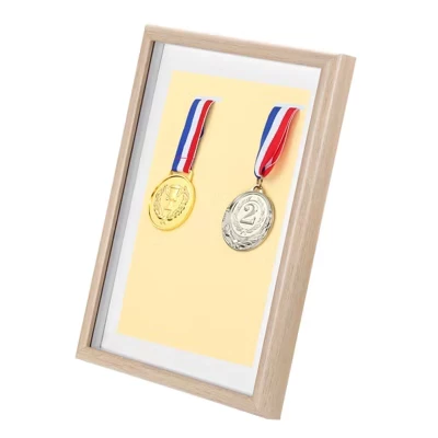 Рамка для медалей unique bargains на 2 медали, белая