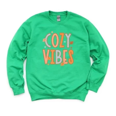 Женский свитшот Simply Sage Market Cozy Vibes, травяной