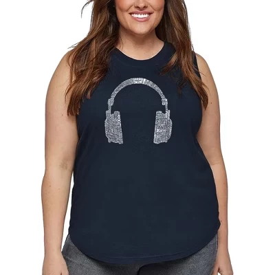 Женская майка Word Art Tank Top - 63 РАЗЛИЧНЫХ МУЗЫКАЛЬНЫХ ЖАНРА.