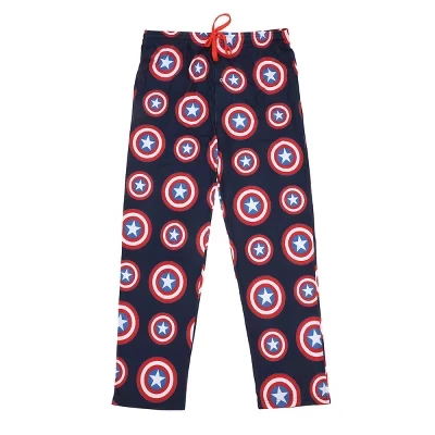 Мужские пижамные Брюки Captain America Shield с зауженными Штанинами и Карманами captain america shield