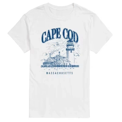Мужская футболка с коротким рукавом Cape Cod с графическим рисунком белого цвета