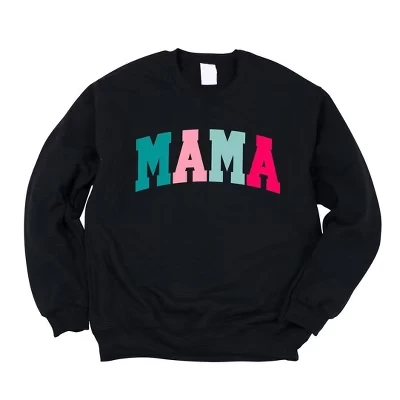 Женская толстовка с рисунком Bright Mama Block midnight