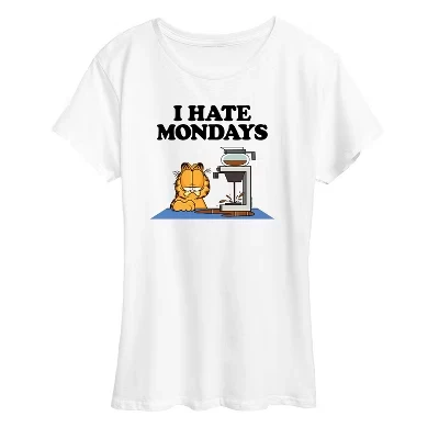 Женская футболка с коротким рукавом и рисунком I Hate Mondays, белая