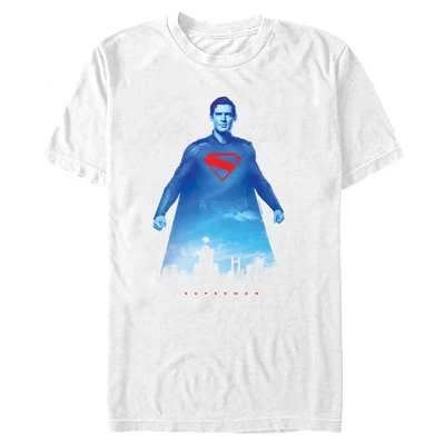 Мужская футболка Superman Metropolis Hero белого цвета