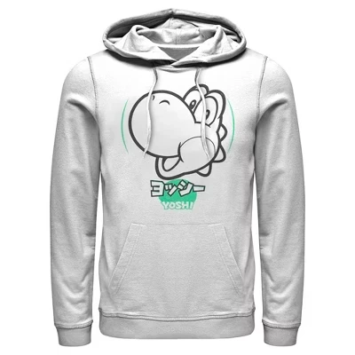 Мужское худи Nintendo Yoshi, белое