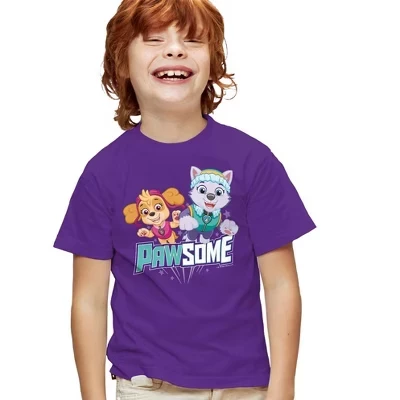 Мужская футболка Paw Patrolpawsome Skye Everest для мальчиков, фиолетовая, фиолетовая
