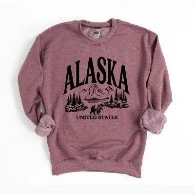 Женский свитшот Simply Sage Market Alaska, бордовый