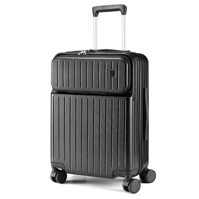 Чемодан SUGIFT 20″ с отделением для ноутбука, черный