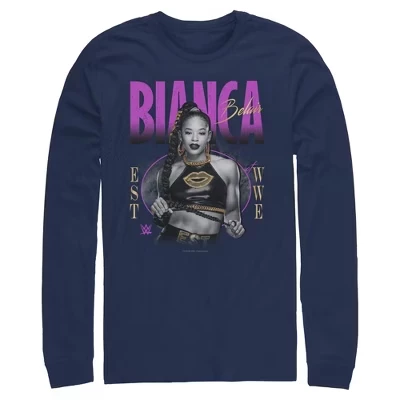 Мужской лонгслив WWE Gold Bianca Belair, синий