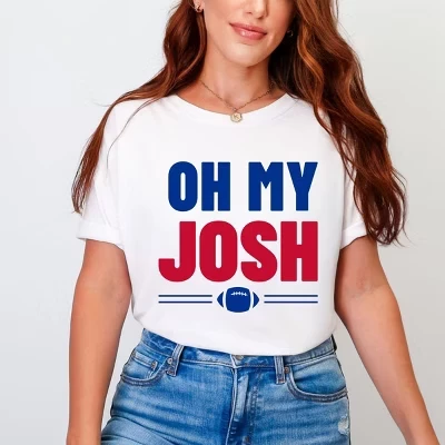 Футболка Oh My Josh, выкрашенная в белый цвет