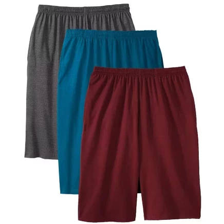 Мужские удлиненные трикотажные шорты KINGSIZE, разноцветные