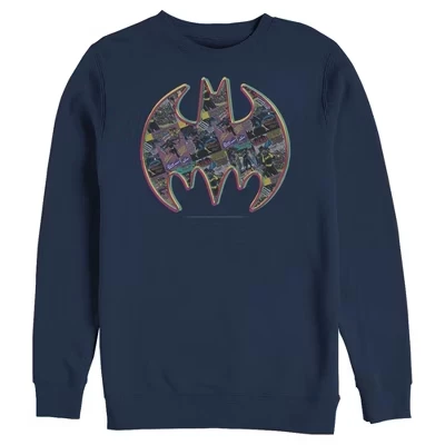 Мужской свитшот DC Comics Batman с комикс-принтом, синий