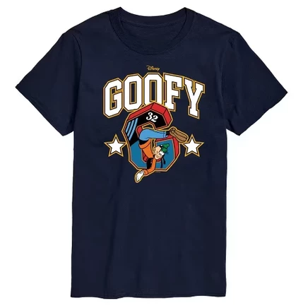 Men's -  - Goofy Collegiate Short Sleeve Graphic T-Shirt blue