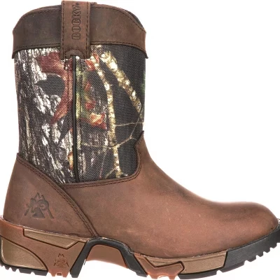 Ботинки Rocky Kids'Aztec Wellington Brown из замшелого дуба 