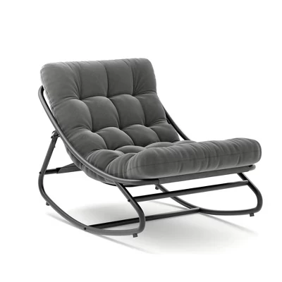 Кресло-качалка SunnyFurn, 181 кг, серое