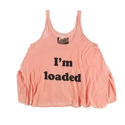 Женская майка I'm Loaded розового цвета
