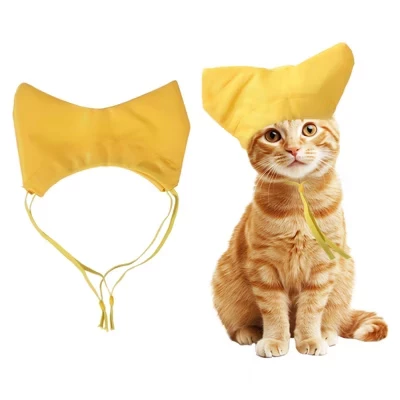 Купальная шапочка для кошек Unique Bargains, желтая