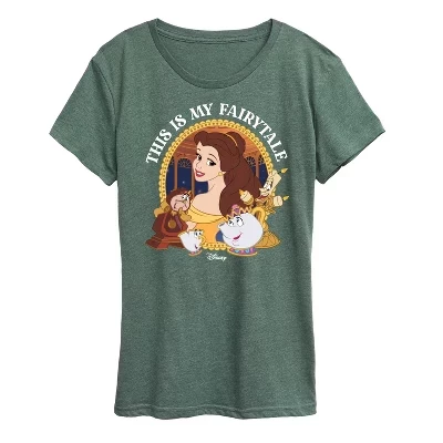 Женская футболка Belle This Is My Fairytale с коротким рукавом и рисунком heather juniper