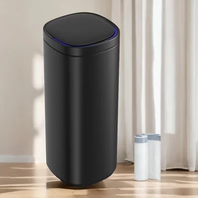 Мусорное ведро SONGMICS HOME с датчиком 49 л, черное