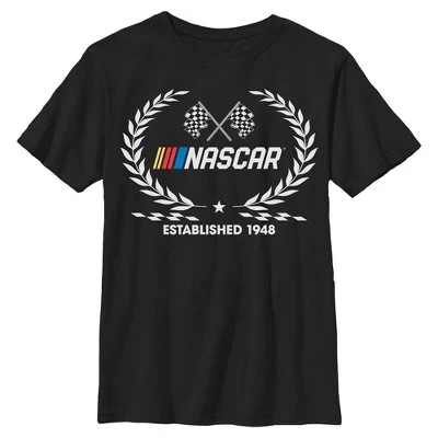 Футболка для мальчиков NASCAR Established 1948, черная