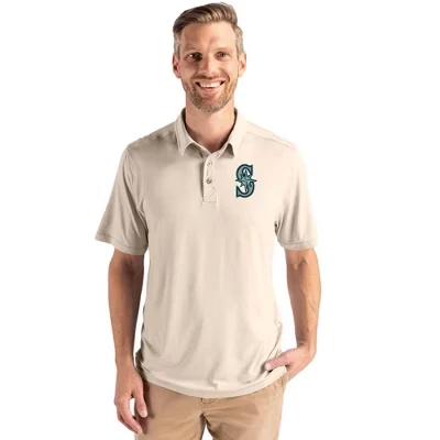 Мужское поло Seattle Mariners Coastline Epic Comfort из переработанной пшеницы