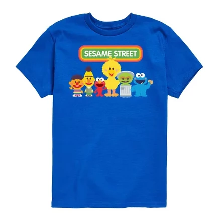 Футболка для мальчиков Sesame Street Kawaii, синяя