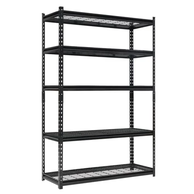 Стеллаж sunnyfurn 5‑полочный, до 1000 кг, черный