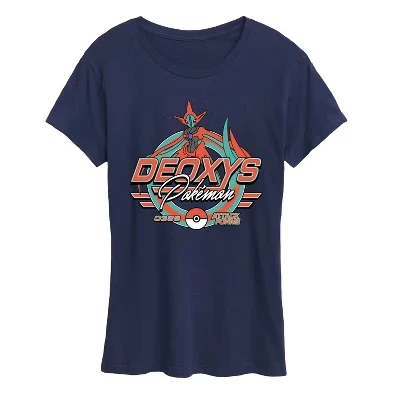 Женская футболка Pokemon Deoxys Racing, синяя