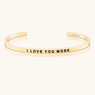 Браслет Mantra Jewelry «Я люблю тебя больше», желтый