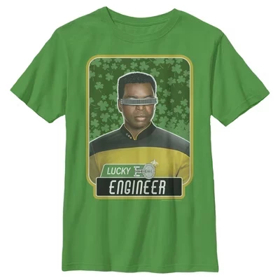 Футболка для мальчиков Star Trek La Forge, зеленая