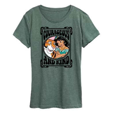 Женская футболка с коротким рукавом Jasmine Rajah, смелая и добрая, с рисунком heather juniper