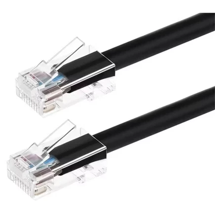 Патч-кабель Cat6 Ethernet - 10 футов - Черный | Сетевой Интернет-кабель - RJ45, многожильный, 550 МГц, UTP, Чистый оголенный медный провод, 24AWG - Zeroboot