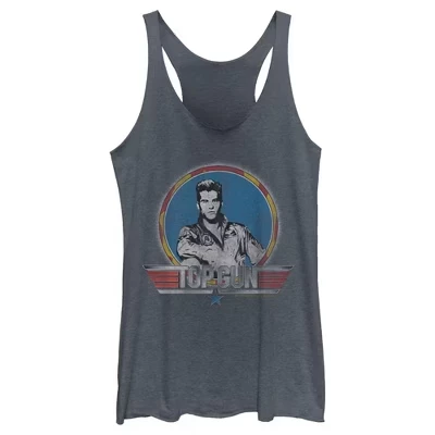 Женская майка Top Gun Iceman, синяя