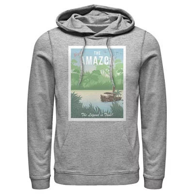 Мужская толстовка с капюшоном Visit the Amazon Pull Over athletic heather