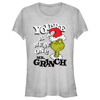 Женская футболка The Grinch «Гринч — злой», серая
