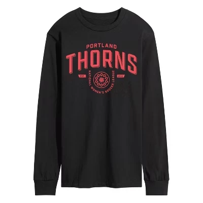 Мужская футболка Portland Thorns Indsutrial с длинным рукавом и графическим рисунком, черная