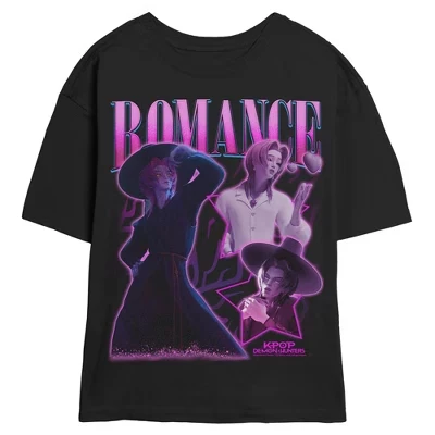 Футболка с логотипом Juniors Womens Romance Saja Collage черная