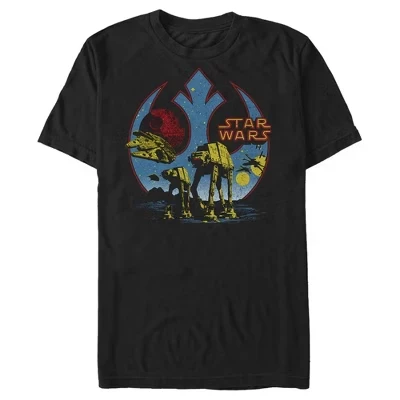 Мужская футболка Star Wars AT-AT с логотипом, черная