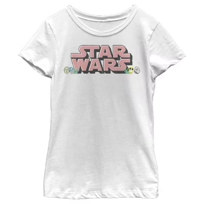 Футболка для девочек Star Wars, белая
