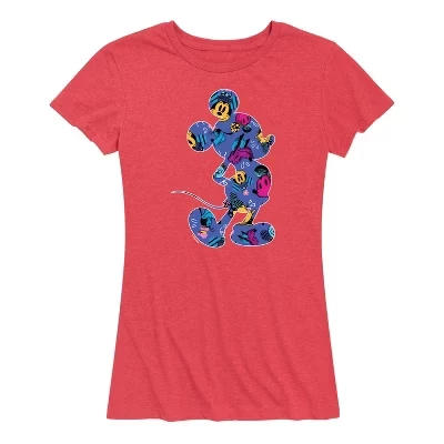 Женская футболка Disney Mickey Silhouette, красная