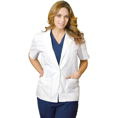 Женский медицинский халат MedGear, 71 см, белый