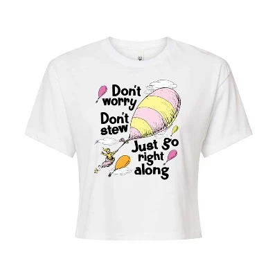 Женская футболка Dr. Seuss Don't Worry, белая